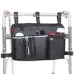 Wheelchair Side Organizer Bag with Cup Holder, Wheelchair Armrest Accessories Pouch for Power Wheelchairs, Walkers, Rollators, Seniors
