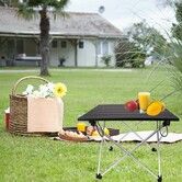 Camping Table Lightweight – Small Folding Camp Table – Portable Outdoor Picnic Table – Compact Foldable Design for Camping Beach Backpacking (Black)