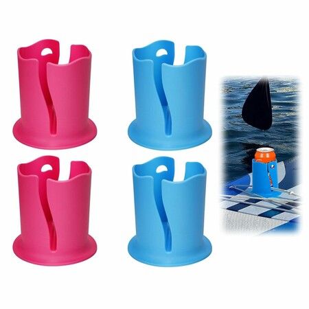 4 PCS Paddle Board Cup Holder,Universal Kayak Drink Cup Holder, Anti-Toppling Surfboard Water Bottle Holder,Paddle Board Drink Holder