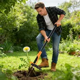 4 Claw Stand Up Weeder Puller Garden Weeding Hand Tool Lawn Weed Remover 99cm Long Handle Standing Outdoor Plant Dandelion Root Extractor Grabber