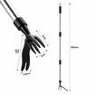 Stand Up Weed Puller 120cm Garden Lawn Manual Hand Weeding Tool Plant Dandelion Root Weeder Extractor Picker Grabber Claws Stainless Steel Long Handle