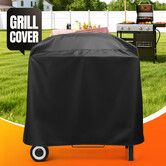 Waterproof BBQ Cover Outdoor Barbecue Gas Grill Cart Protector 210D Oxford Fabric UV Fade Resistant Rip Proof for Weber Charcoal Smoker 69x54x76cm