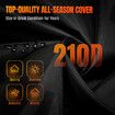 Waterproof BBQ Cover Outdoor Barbecue Gas Grill Cart Protector 210D Oxford Fabric UV Fade Resistant Rip Proof for Weber Charcoal Smoker 69x54x76cm