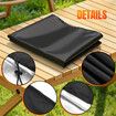 Waterproof BBQ Cover Outdoor Barbecue Gas Grill Cart Protector 210D Oxford Fabric UV Fade Resistant Rip Proof for Weber Charcoal Smoker 69x54x76cm