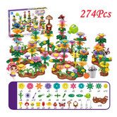 274Pcs Flower Garden Building Toys For Girls Boys Preschool Garden Play Set Educational Stem Toys For Kids,Building Stem Toys For Gift