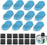 Cat Fountain Filter Replacement for Cordless Cat Drinking Fountain -12 Pack Carbon Filters+ 12 Pack Sponges Filters