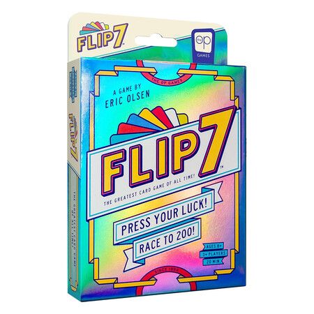 Flip 7, The Ultimate Blend of Press Your Luck and Strategy, Fast-Paced Addictive Card Game, Quick to Learn and Easy to Teach, 3+ Players, Ages 8 and Up
