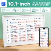 WiFi Wall Digital Calendar Planner Chore Chart Family Meal Reward Schedule Organiser 10.1 Inch Electronic Smart HD Touchscreen Display Picture Frame