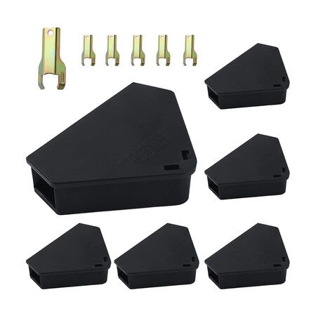 Mouse Bait Stations 6 Pack Lockable Keyed Indoor Outdoor Child Pet Safe