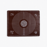Silicone Baking Mat,Extra Thick Large Non Stick Pastry Mat Sheet for Dough Pie Crust Rolling Mats,Non-Stick and Anti-Slip 50*40cm Color Coffee