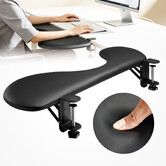 Desk Extender Tray Arm Rest Elbow Wrist Support Folding Clamp On Computer Table Extension Ergonomic Mount Shelf Office Gaming Workstation 67.4x22cm