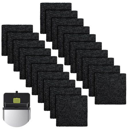 20 Pack Activated Carbon Filters For Eko Trash Cans,Replacement Charcoal Deodorizer For Eko Step & Sensor Bins,Odor Absorbing Refills,Bulk Value
