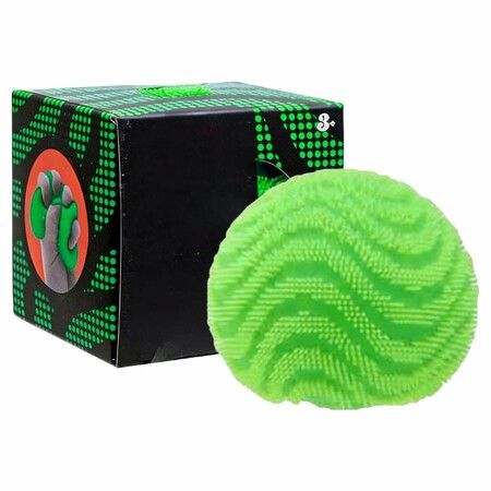 Fuzz Ball Squishy Stress Ball, Soft Fidget Toy for Anxiety Relief, Sensory Squishy Toys Balls Anxiety Stress Relief Toys (Green)