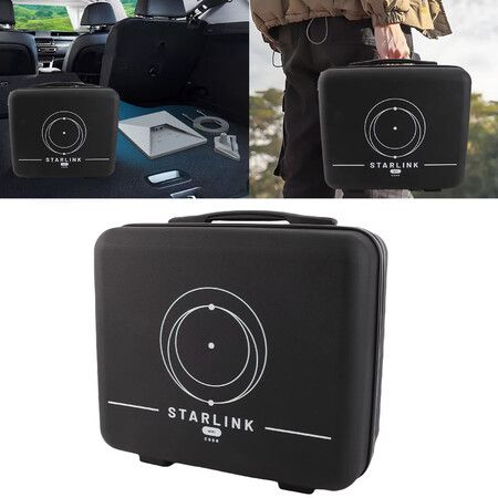 Protective Case for Starlink Mini Kit,Waterproof Shockproof Travel Carrying Bag,Protective Storage Organizer for Starlink Mini Camping & RV