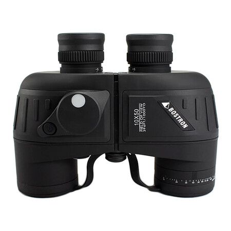 10X50 Waterproof Fogproof  Marine Binoculars w/Internal Rangefinder and Compass, Marine Binoculars for Men Women, Black