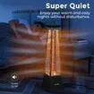 Maxkon 1500W 360° Infrared Patio Heater Electric Portable Freestanding Space Tower Carbon Fibre Omnidirectional Heating Indoor Outdoor w/ Handle IP44