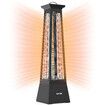 Maxkon 1500W 360° Infrared Patio Heater Electric Portable Freestanding Space Tower Carbon Fibre Omnidirectional Heating Indoor Outdoor w/ Handle IP44