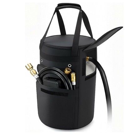 20 LB Propane Tank Cover,Waterproof Gas Tank Bag with Side Flip Flap, 2 Storage Pockets,4 Vent Holes,Stable Tabletop Anti-Slip Design
