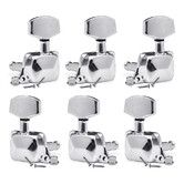 3+3 Semi-closed Guitar Tuners String Tuning Pegs Keys Machine Heads Set for for Acoustic or Electric Guitar