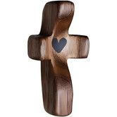 Cross Fidget Encouragement Gift Wooden Cross Fidget for Clutching,Clinging and Praying Religious Gift (Black 1pcs)