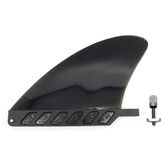 4.6inch Soft Surf Fin for Surf Boards, SUP Paddleboards or Water SUP with Tool fin Screw, Black