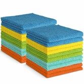 20P 30x30cm Microfiber Cleaning Cloth Soft Absorbent Towel For Car Kitchen Window Dusting Wipe Holiday Gift