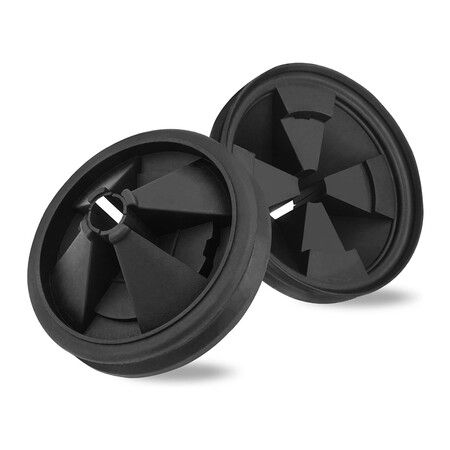 2Pcs Garbage Disposal Splash Guard, EPDM Rubber Drain Insert for InSinkErator Evolution Series 87mm QCB-AM Sink Baffle Drain Cover