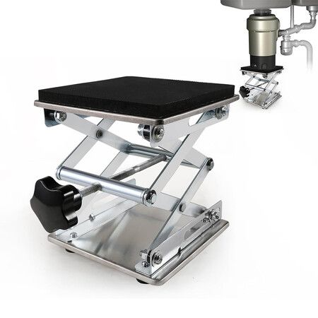 Garbage Disposer Bracket Adjustable Shock Absorber Support Kitchen Sink Garbage Disposal Parts Stainless Steel Jack Installation Kit, H 70 to 260MM