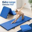 Folding Exercise Gym Mat Tri-Fold Yoga Pilates Pad Portable for Aerobic Training Fitness Gymnastics Balance Multi Purpose Floor Workouts 180x60x5cm