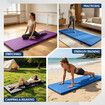 Folding Exercise Gym Mat Tri-Fold Yoga Pilates Pad Portable for Aerobic Training Fitness Gymnastics Balance Multi Purpose Floor Workouts 180x60x5cm