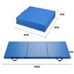 Folding Exercise Gym Mat Tri-Fold Yoga Pilates Pad Portable for Aerobic Training Fitness Gymnastics Balance Multi Purpose Floor Workouts 180x60x5cm