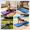 Folding 5cm Thick Gym Exercise Mat 180x60cm Tri-Fold Yoga Pilates Gymnastics Stretching Aerobic Tumbling Balance Floor Workout Pad with Carry Handles