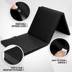 Folding 5cm Thick Gym Exercise Mat 180x60cm Tri-Fold Yoga Pilates Gymnastics Stretching Aerobic Tumbling Balance Floor Workout Pad with Carry Handles