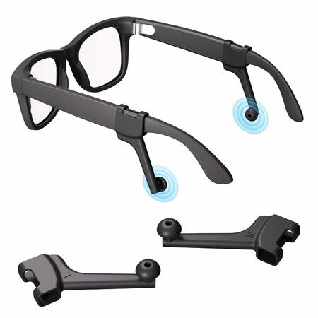 Increase Privacy Ear Tips for RayBan Meta Gen1/2 Glasses,Meta Oakley/Display,Rayneo,VITURE,XREAL,Rokid,Sound Booster Tube/Audio Enhancer,No Impact Charger