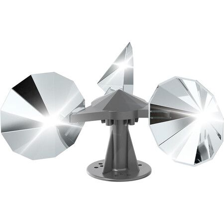 Bird Scare Reflective Device,Bird Reflector with Plastic Base for Outside Patio,Keep Pigeon Woodpeckers and Sparrows Away from Outdoor Boats Roofs Gardens