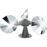 Bird Scare Reflective Device,Bird Reflector with Plastic Base for Outside Patio,Keep Pigeon Woodpeckers and Sparrows Away from Outdoor Boats Roofs Gardens