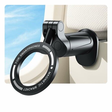 Airplane Travel Essentials Phone Holder,for Magsafe Universal 360 Degree Rotation Airplane Gadgets Phone Mount for Flight Europe Vacation Essentials