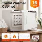 16L UV Towel Warmer Cabinet 150W Electric Heater Dryer Stainless Steel Steriliser Machine for Facial Barber Massage Beauty Nail Shop Club Salon Home