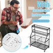 Sports Ball Storage Trolley Garage Gym Equipment Organiser Rolling Steel Rack Cart Basketball Football Yoga Mats Hooks Toys Bins Lockable Wheels Black