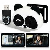 Car Camera CarPlay Adapter Plug-and-Play 1080P HD Rear Seat Monitor Display on Car Screen,150 Degree Wide Angle No-Glow Night View Split Screen Navigation