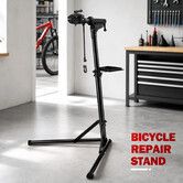 Bicycle Bike Repair Stand Adjustable MTB Maintenance Mechanic Cycle Workstand Station Tool Tray Clamp Shop Home Mountain Road Holder Workshop Rack 50kg