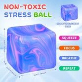 4Pcs Needoh-Nice Cube,Ice Cube Stress Relief Fidget Toys,Squeeze Doh Cube Squishy Fidget Toys,Sensory Stress Balls for Autism Anxiety Relief