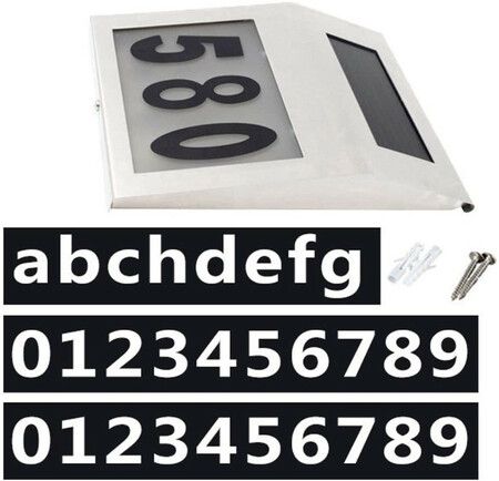 Solar Door Number Light LED House Signs