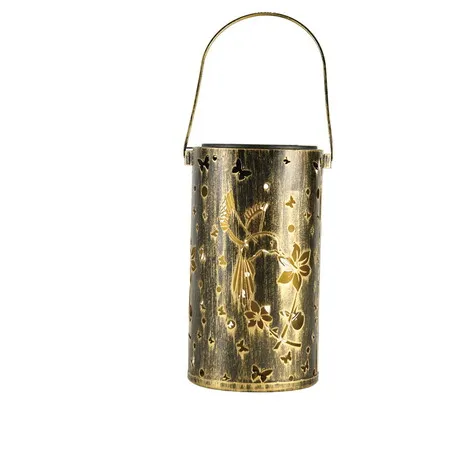 Hanging Solar Lanterns hummingbird Outdoor Waterproof Metal LED Decorative Lights Landscape, Courtyard, Camping, Garden, Tabletop, Backyard, Patio