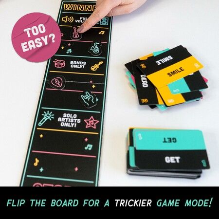 Exciting Grab The Mic The Family Karaoke Game 2-10 Players Board Game for Fun Hilarious Games Night, Birthday Party, Kids Gift Age8+