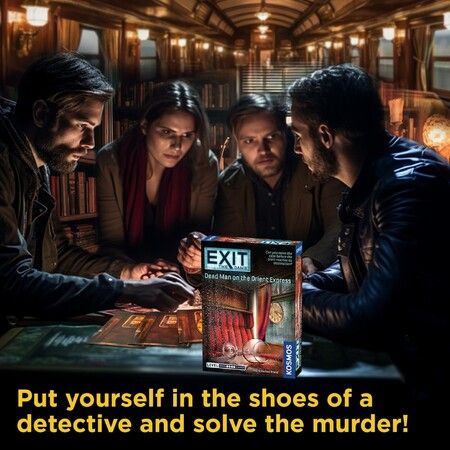 Exit:Dead Man on The Orient Express, The Game Family-Friendly, Card-Based at-Home Escape Room Experience for 1 to 4 Players, Ages 12+