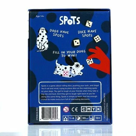 Spots - A Game about Rolling Dice, Pushing Your Luck and Dogs,Casual Party Puzzle Toy Game