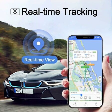 GPS Tracker for Vehicles Precise Real Time Tracking Devices Magnet Mount Full Global Coverage Tracker Device for Kids, Car Hidden,Assets,Elderly (GF-08)