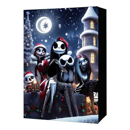 Halloween Advent Calendar, Halloween Countdown Calendar Contains 24 Gifts, Scary Doll Horror Figures Gift for Kids
