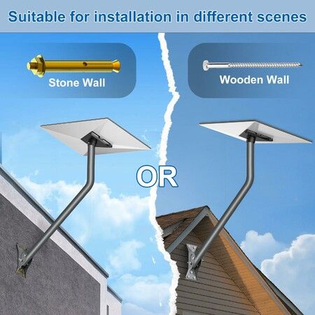 Starlink Gen 3 Mount,46cm Wall Mount/Roof Mount Compatible with V3 Starlink Standard Dish,Adjustable Mounting Kit
